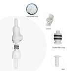 BBTUS 2Pcs 1/8" Plastic Hose Barb insert Quick Connector Disconnect Fitting