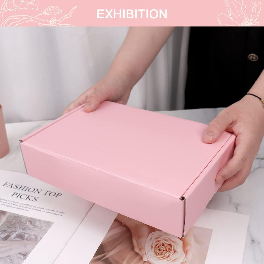 Shipping Boxes for Packaging 9x6x2", 20 Pack Pink Cardboard Boxes for Mailing, Shipping Mailer Boxes Medium for Small
