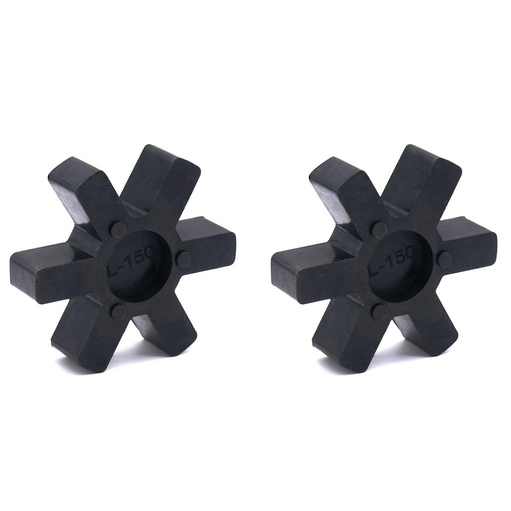 Flexible L150 NBR Rubber Spider Insert Solid Spider Center Inserts Fits for Lovejoy Martin L-Jaw Coupling (2 Pack)