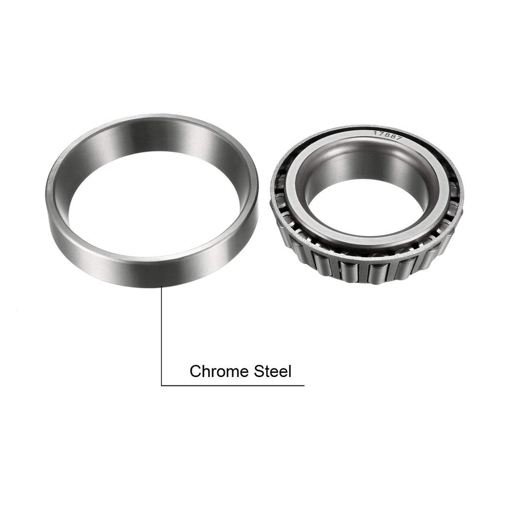 uxcell 17887/17831 Tapered Roller Bearing Cone and Cup Set 1.7807" Bore 3.149" O.D. 0.8125" Width