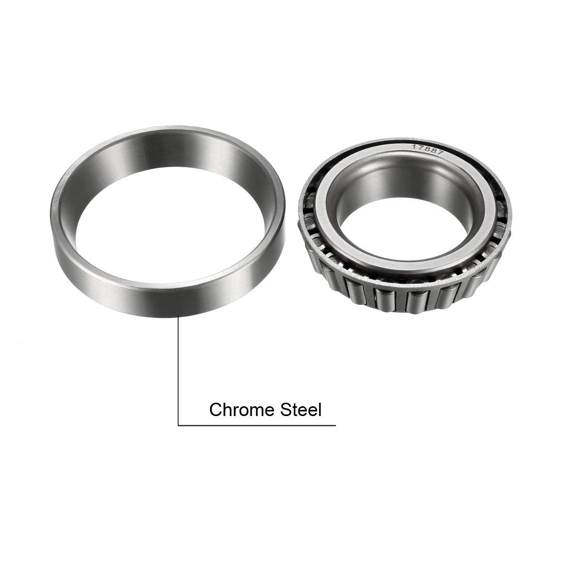 uxcell 17887/17831 Tapered Roller Bearing Cone and Cup Set 1.7807" Bore 3.149" O.D. 0.8125" Width