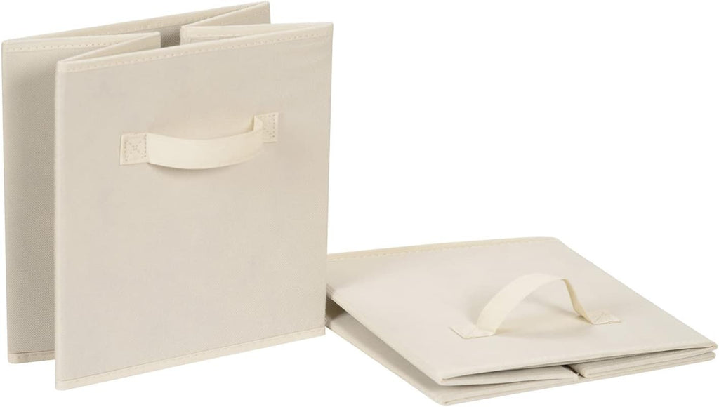 Collapsible Fabric Storage Cube Bins Organizer with Handles for Organization and Organizing Solution, 13"x13"x13"