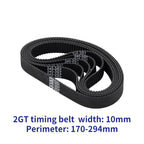 1PCS C-19 3D Printer GT2 Width 10mm Closed Loop Rubber 2GT Timing Belt,2GT-280mm