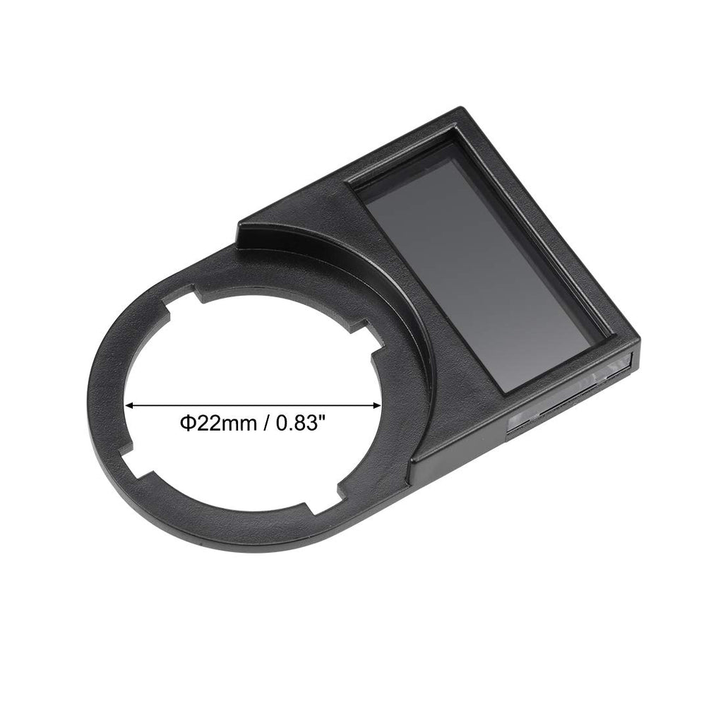uxcell 10pcs 22mm Diameter Black Plastic Push Button Switch Notice Board Dust-Proof