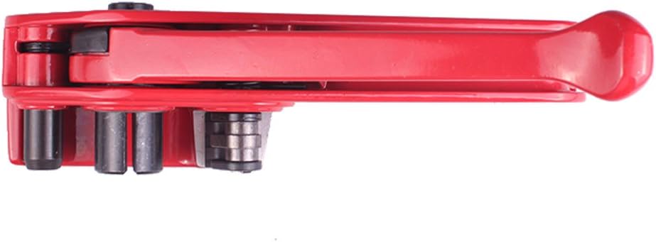 Poly Strapping Tensioner & Cutter Manual Banding Strapping Tools for Polyester Polyproplyn 1/2" - 3/4" Strap Red