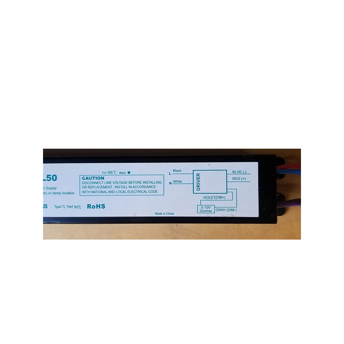 Technology VPL50-075-MVHDA-PD-1C LED Driver, Constant Current, 50W, 750mA, multi-volt, High Power Factor, Class 2