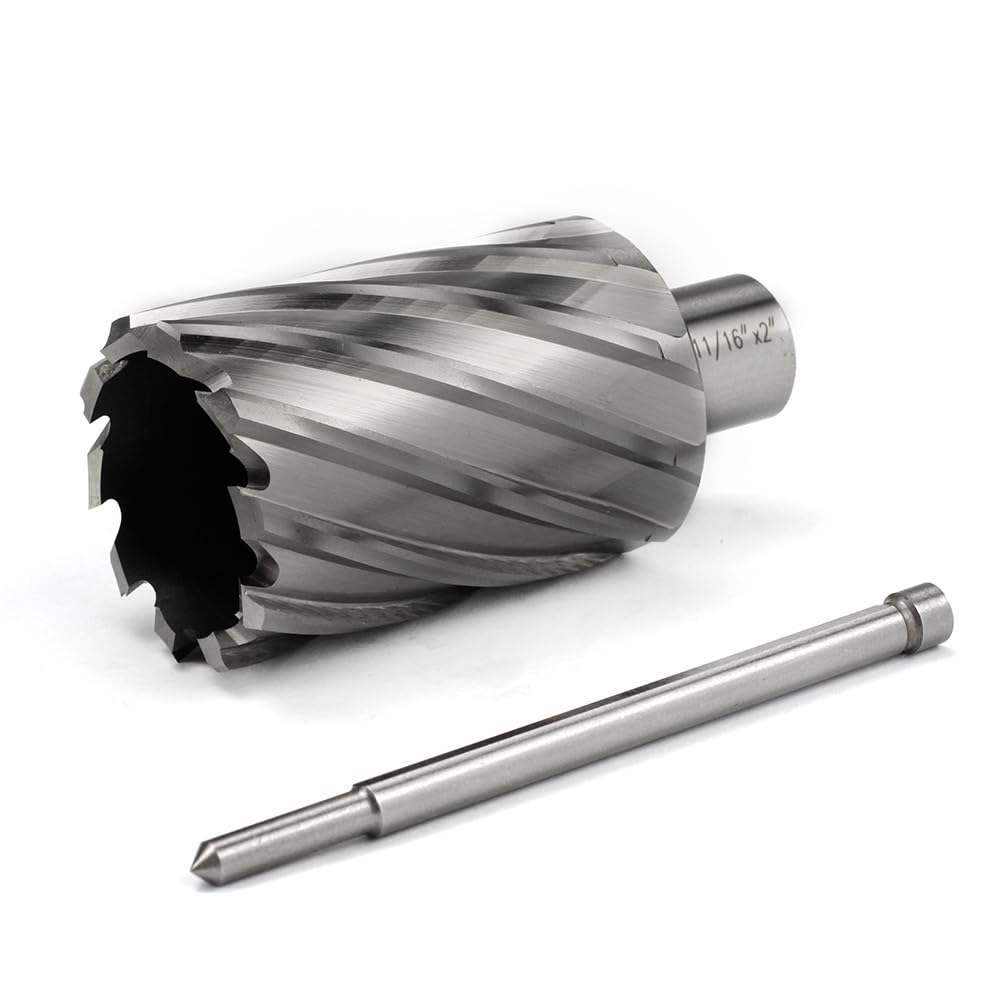 Annular Cutter JESTUOUS 3/4 Inch Weldon Shank 1-11/16 Cut Dia 2 Cut Depth