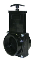 Valterra 7307 ABS Gate Valve, Black, 3" FPT