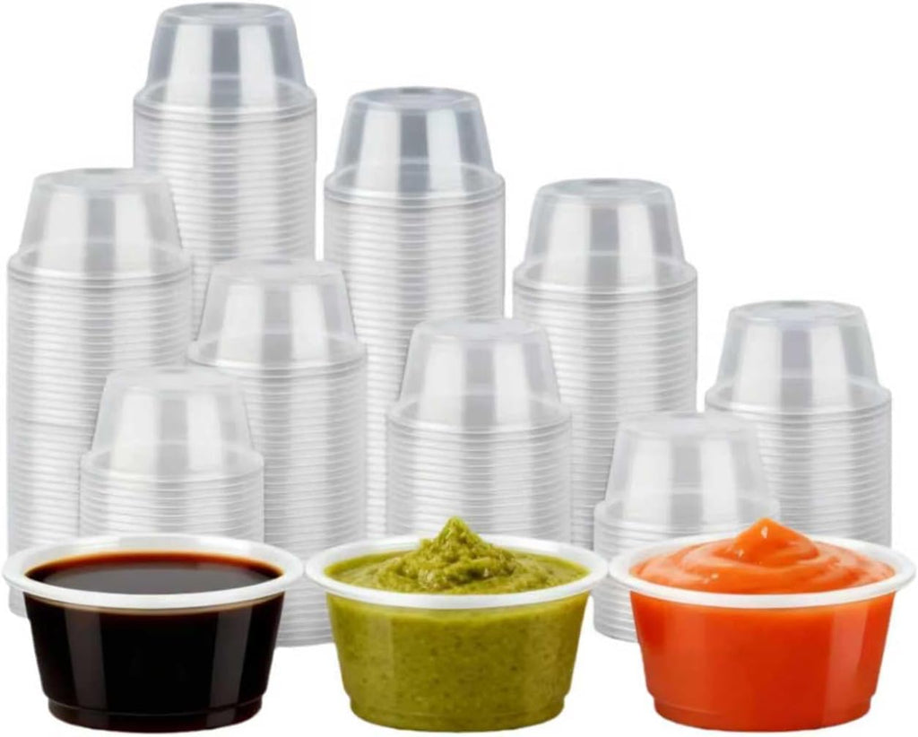 400 Count-2 oz Plastic Condiment Portion Cups(No Lids)