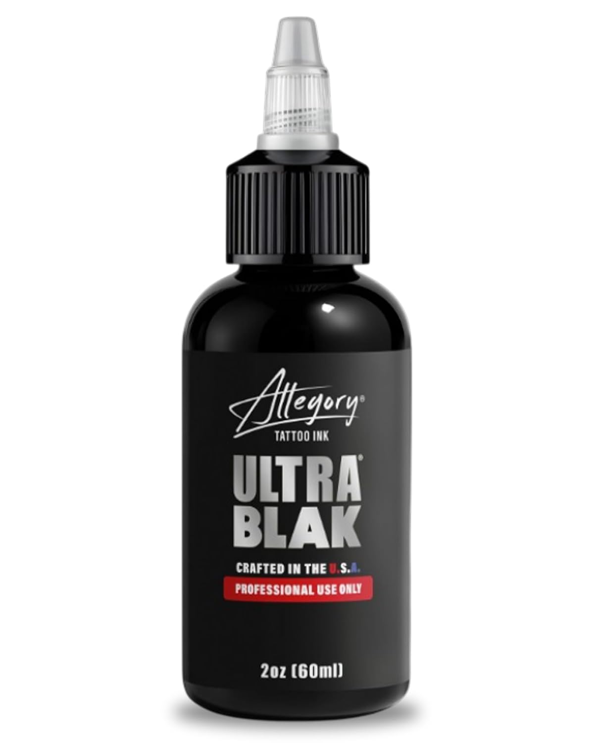 Tattoo Ink – Ultra Blak, Premium Black Tattoo Ink, Perfect for Lining and Shading, Smooth, Consistent Pigment, Vegan