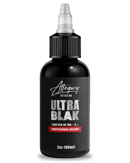 Tattoo Ink – Ultra Blak, Premium Black Tattoo Ink, Perfect for Lining and Shading, Smooth, Consistent Pigment, Vegan