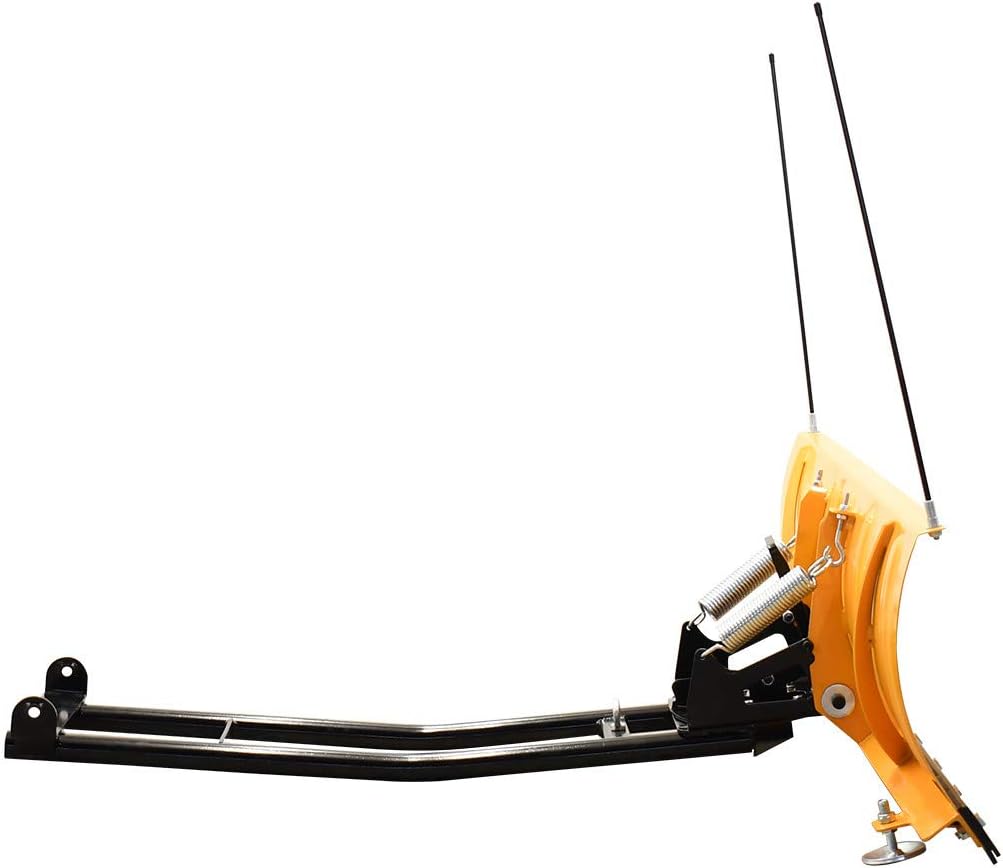Massimo 60-Inch Universal ATV/UTV Snow Plow Kit – Steel Blade with Push Frame and Mount Plate, 5-Position Angle