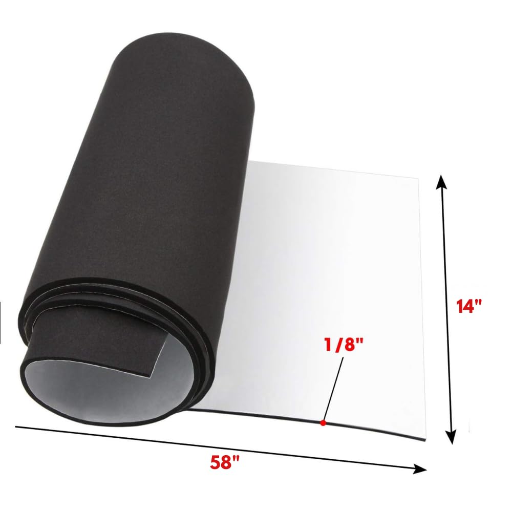 Neoprene Sponge Foam Rubber Roll Adhesive, Perfect Cosplay Padding, DIY Project Sheet - Easy Cut Adhesive