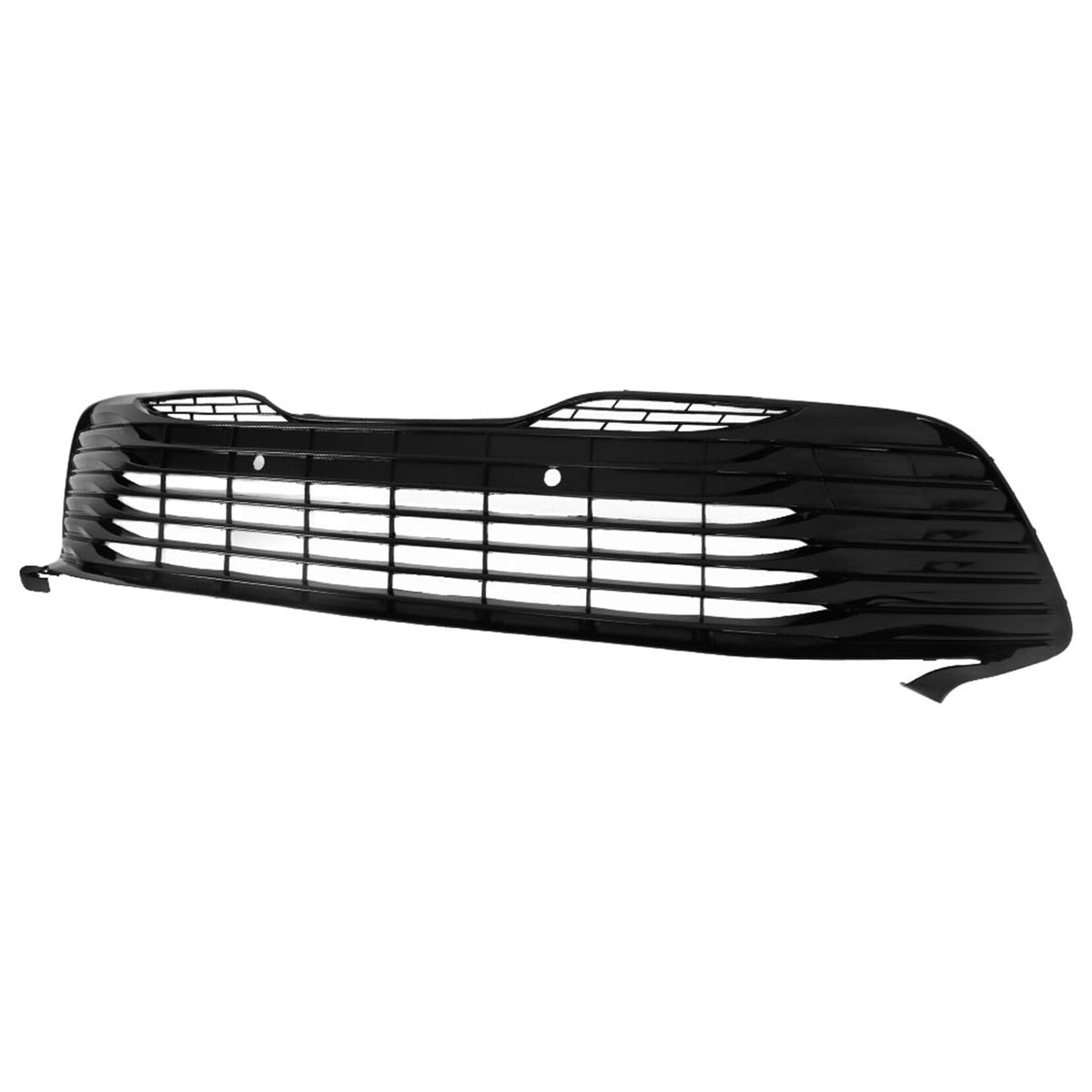 SEBLAFF Front Lower Grille Gloss Black with Radar Holes for Camry