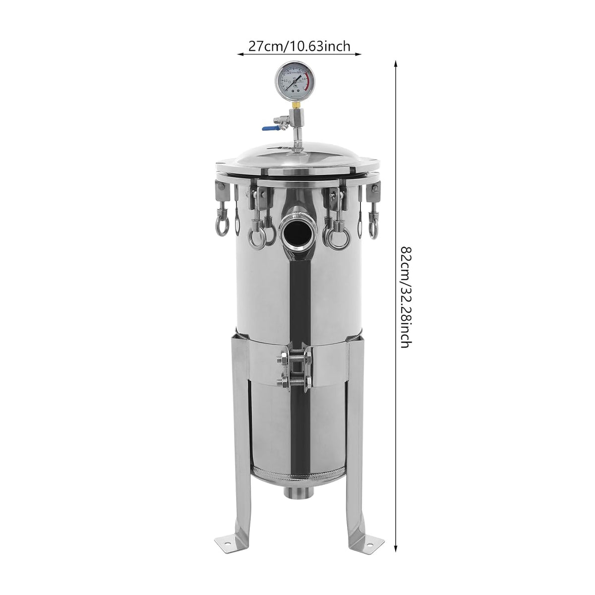 1.5" NPT Stainless Steel Bag Filter Housing