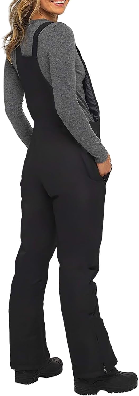 Womens Snow Bibs Ski Pants Overalls Insulated Waterproof Snowpants Snow Suits Winter Sports Snowboard Ski Jumpsuit
