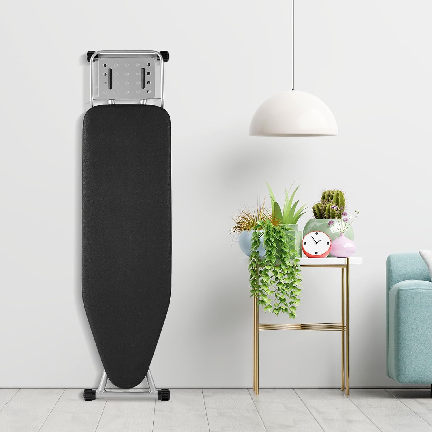 Full Size Ironing Board, Sturdy Frame, Heat Resistant Cover, Iron Rest | Stable Steel Construction, Wide Ironing