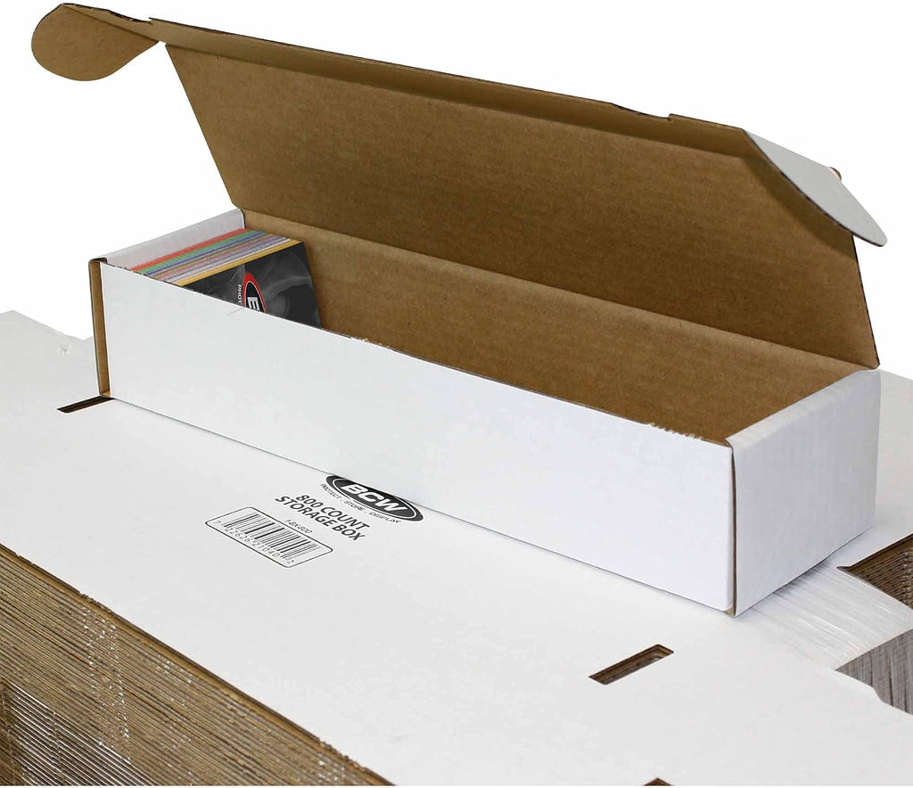 800ct Trading Card Storage Boxes - 50 Pack | Organizer for Sports Cards, MTG, Pokemon, and Card Games | Assemby Required