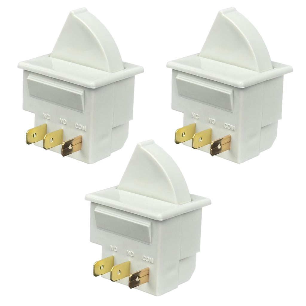 3 Pack W11396033 Refrigerator Door Light Switch 3Pin Replacement