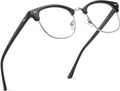 Blue Light Blocking Glasses Anti Eyestrain Computer Gaming Glasses | Vintage Half Frame UV Clear Lens for Women Men