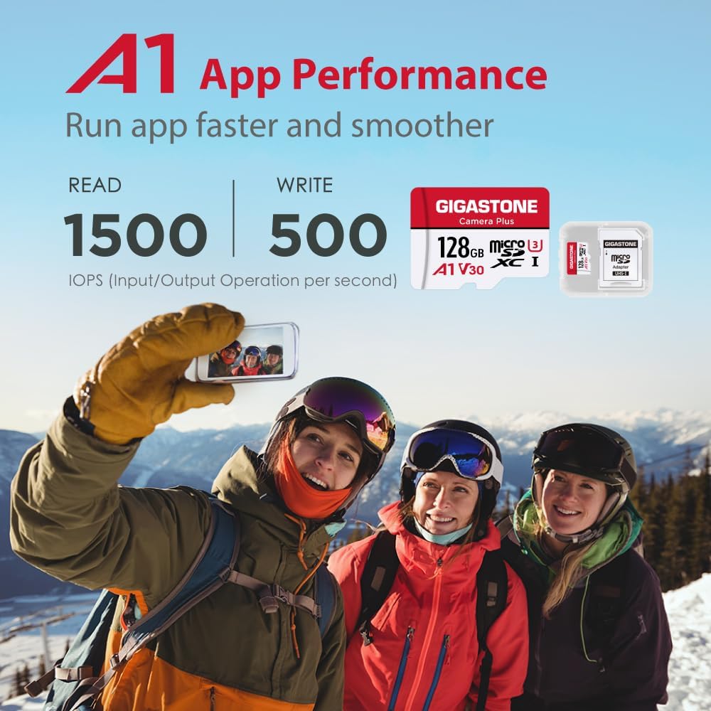 128GB Camera Plus Series Memory Card, Read Speed up to 100MB/s. Ideal for Full HD Video Gopro Drone Android Camera