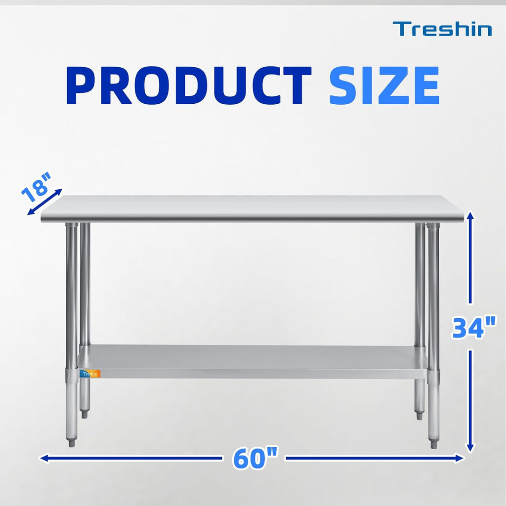Stainless Steel Table 18" X 60"
