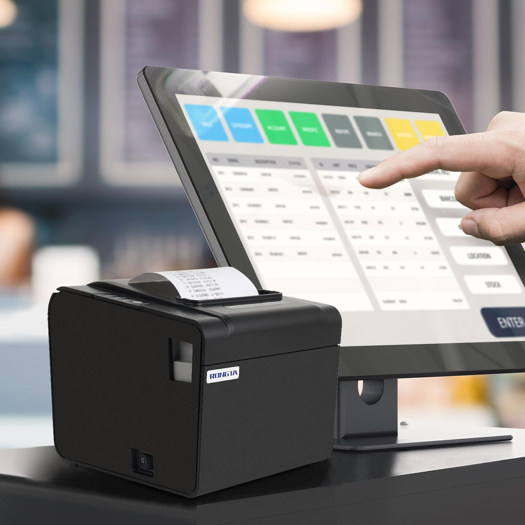 80mm Thermal POS Receipt Printer | Auto Cutter, Small Business