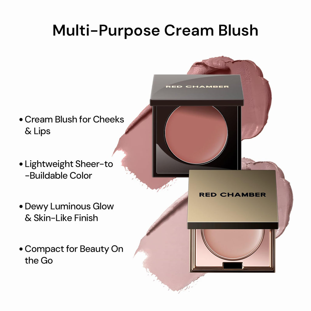 Blush, Multi-Purpose Cream Blush for Cheeks & Lips, Chumei