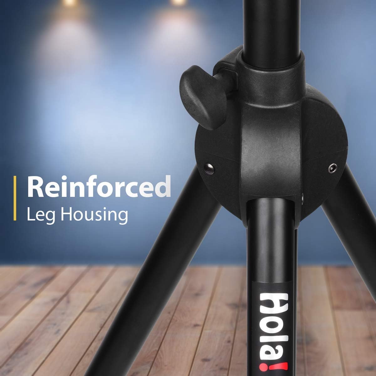Pair PA Speaker Stands Heavy Duty Tripod Adjustable 4-6ft