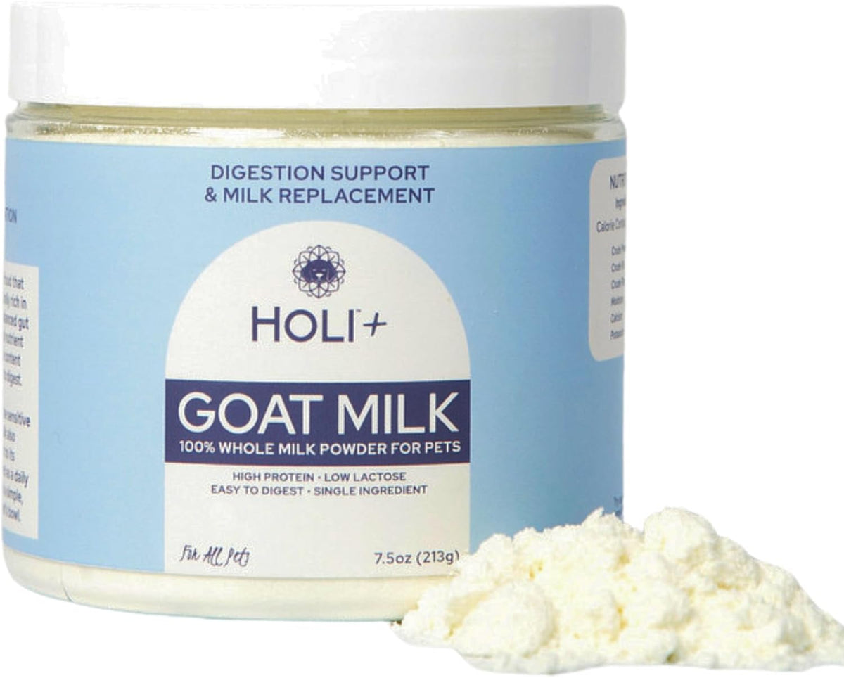 Goat Milk Powder - Dog Milk Replacer for Puppies, Adults, and Seniors. Whole Goat Milk Rich in MCTs for Activity