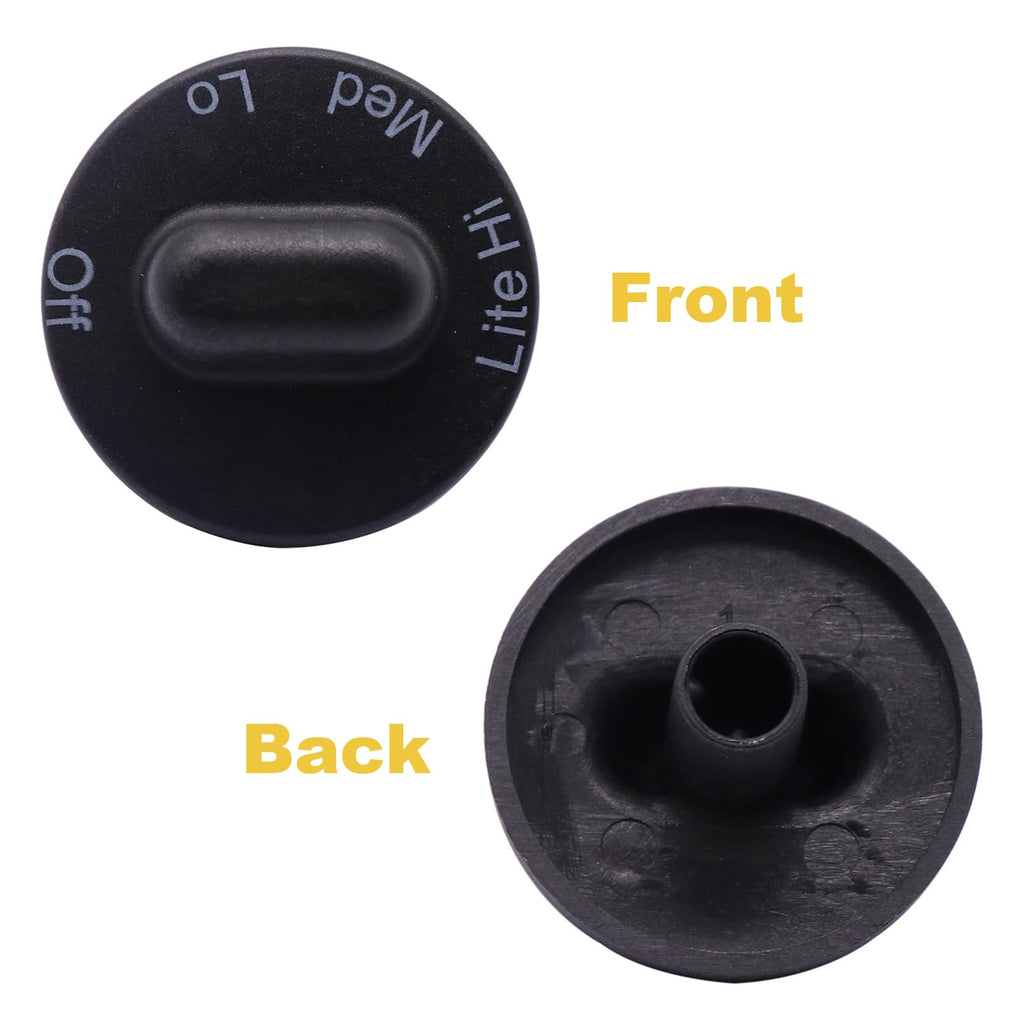 4 Pack 71001641 Range Burner Control Knobs Compatible with Jenn-Air Stoves