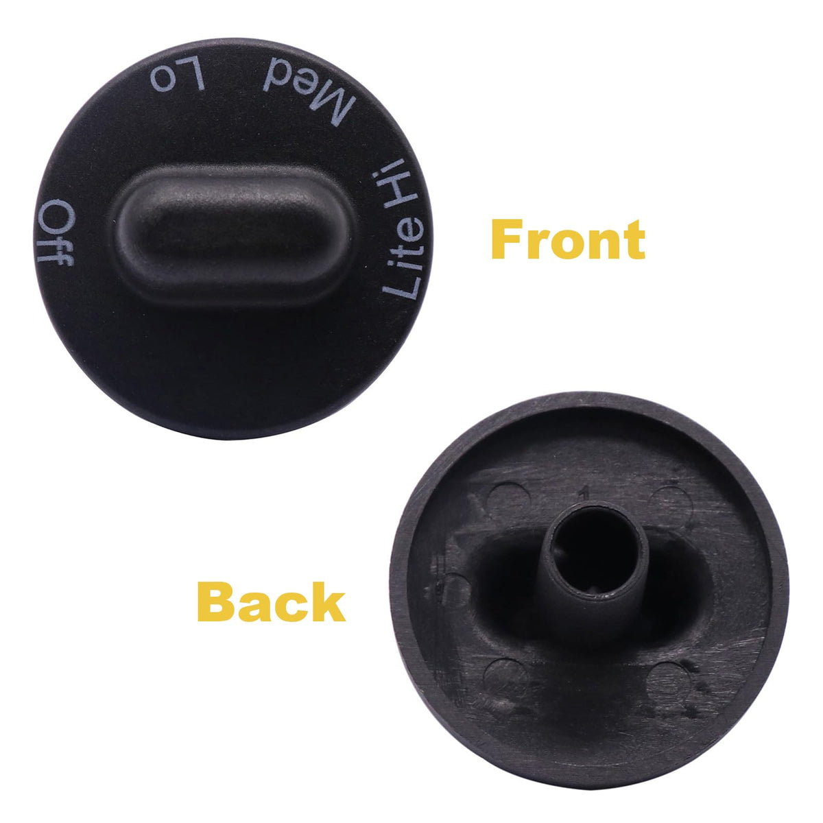 4 Pack 71001641 Range Burner Control Knobs Compatible with Jenn-Air Stoves