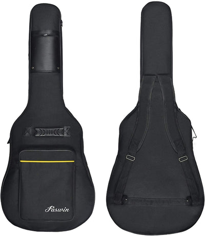 41 Inches Guitar Bag Dual Adjustable Shoulder Strap Acoustic Guitar Case Gig Bag, Waterproof Oxford Cloth 0.3 Inch