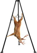 Tripod Game Hoist, 500 LBS Deer Skinning Rack Stand with Gambrel