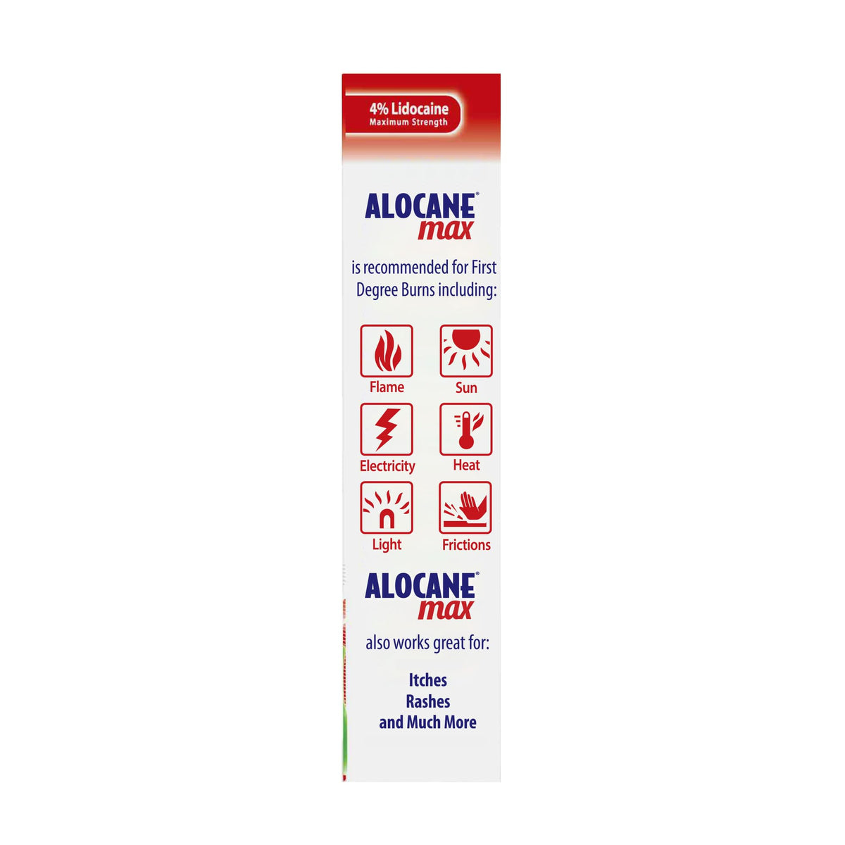 Max Burn Gel, Antiseptic and 4% Lidocaine, First aid Care 4.0 fl oz