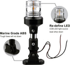 marinexplore Boat Stern Light 6''，White LED Anchor Light,Bimini Top Lights