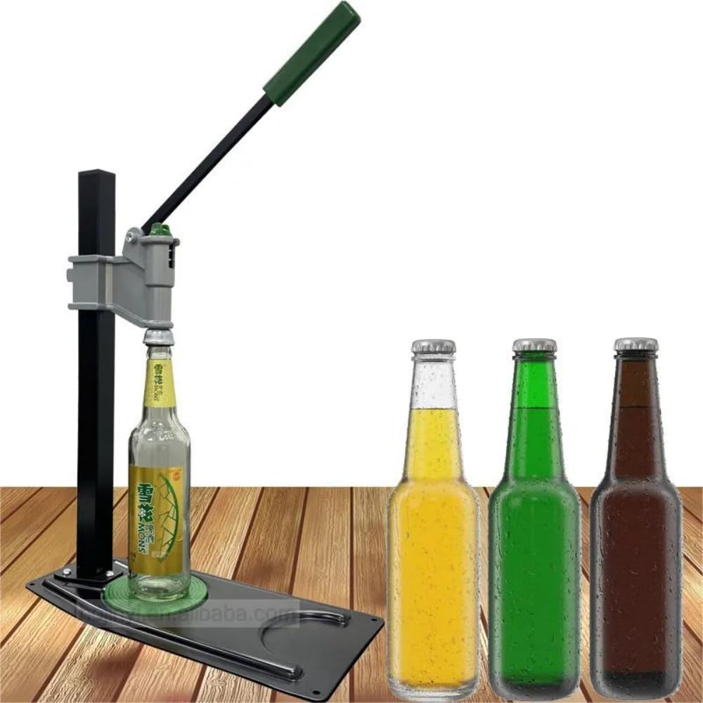 Manual Bottle Capper Tool Machine 26mm and 29mm Crown Capper,Heavy Duty Strong Metal Easy Action Bench Bottle Capper