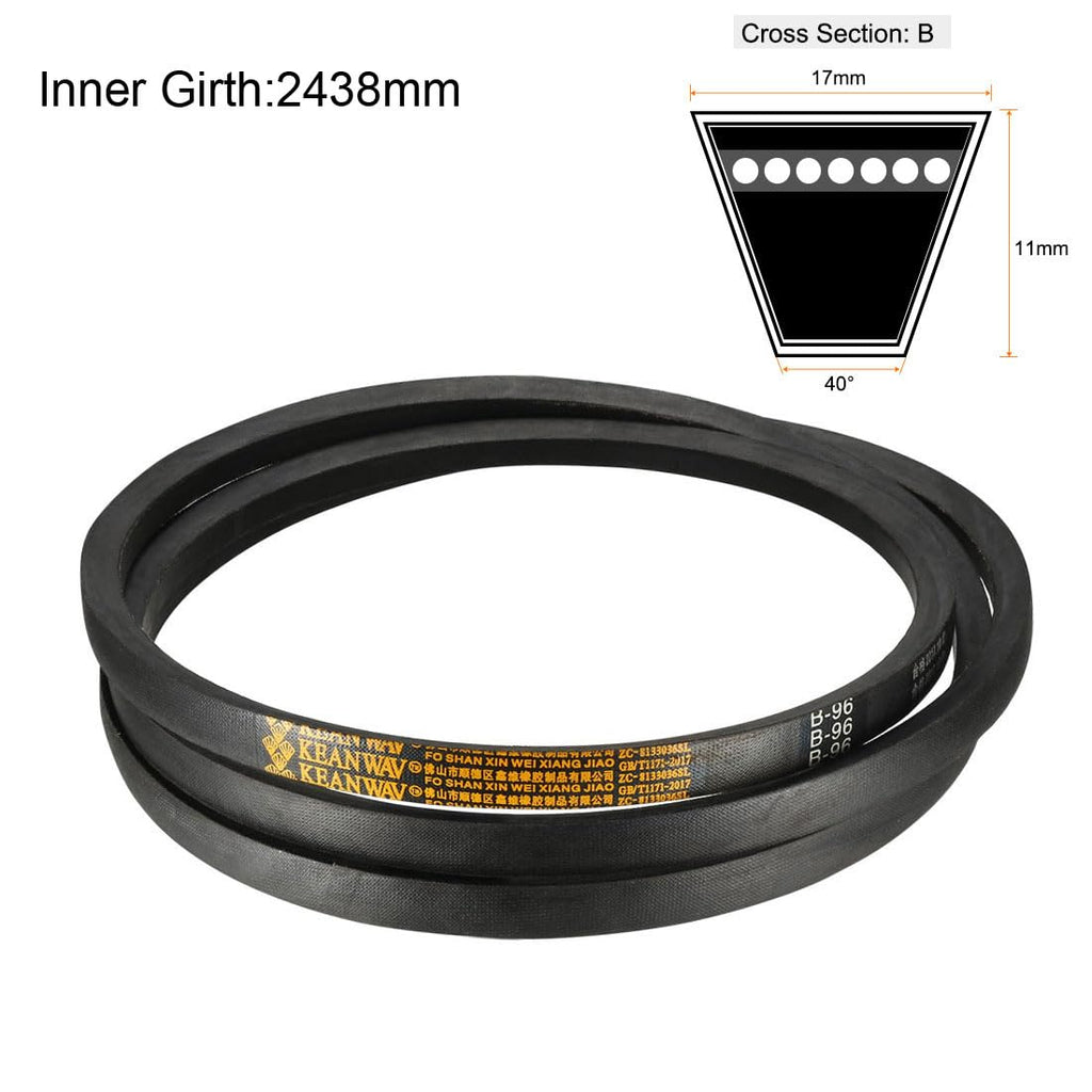 uxcell B-96 V-Belts 96" Inner Length, B-Section Rubber Drive Belt