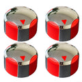 4pcs Control Knobs Replacement for Oven/Stove/Range, Grill Knobs Electroplated Knobs Fit For Barbecues Stoves, Gas Stove top knobs Replacements, Top Burner Control Dial Knobs(Red 8mm)