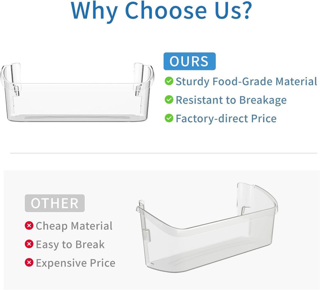 UPGRADED 242126602 Refrigerator Door Shelves Bin Replacement