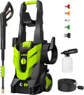 Pressure Washer, Power Washer with 4 Quick Connect Nozzles 1 Foam Cannon, High Pressure Cleaning Machine for