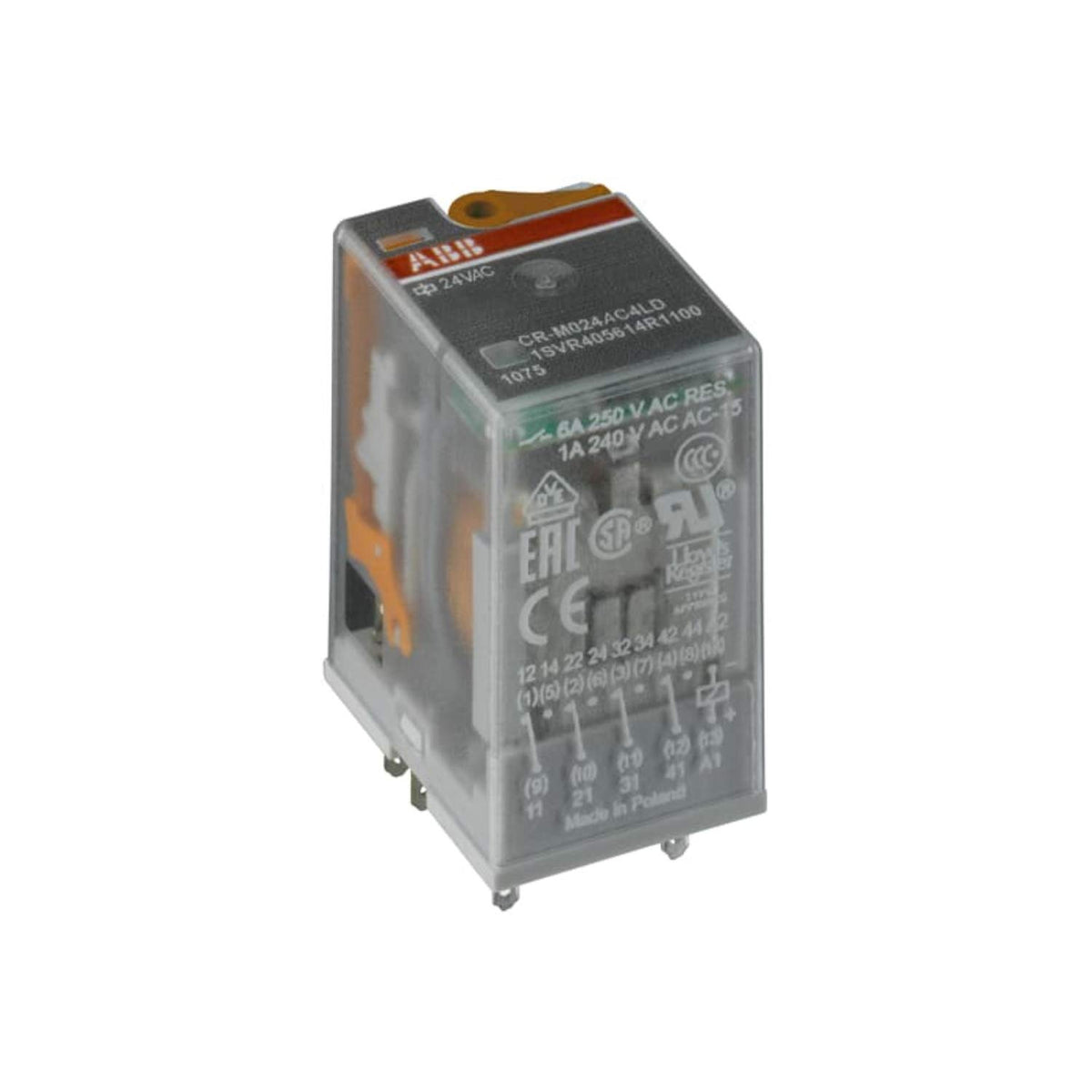 Abb Cr-M024Ac4 Power Supply. 24Vac 4 with or 250V/6A White