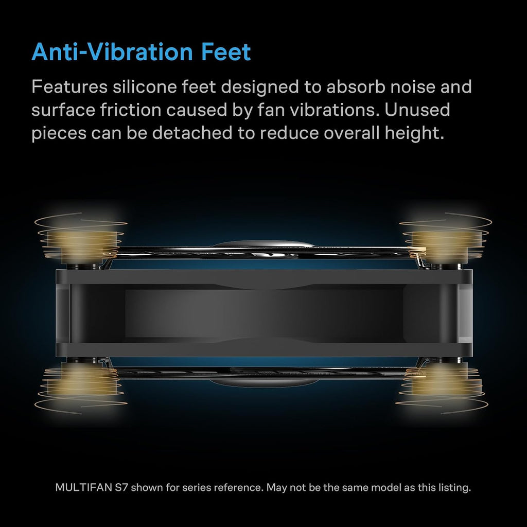 AC Infinity MULTIFAN S2, Ultra-Quiet 120mm USB Blower Fan w/ Speed Control