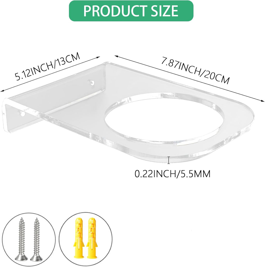 Basketball Holder Wall Mount, Acrylic Football Display Rack, Clear Ball Storage Hanger Wall Mount