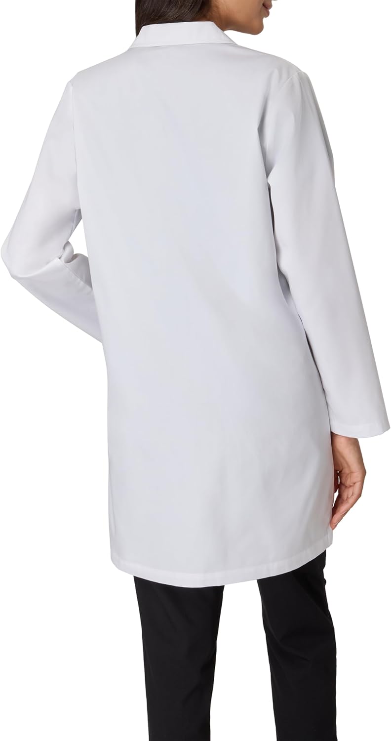 Women's Scrubs Lab Coat, Healthcare Lab Coat, Scrubs Jacket With Pockets, Soil & Water Resistant