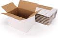 15 Packs 12x9x8 Large Thin White Shipping Boxes
