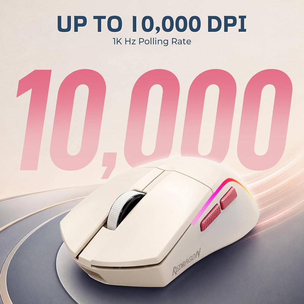 S174 Gaming Keyboard and Mouse Wireless with Tri-Mode, RGB Keyboard and 5000 DPI 61G Ultra-Light Gaming Mouse
