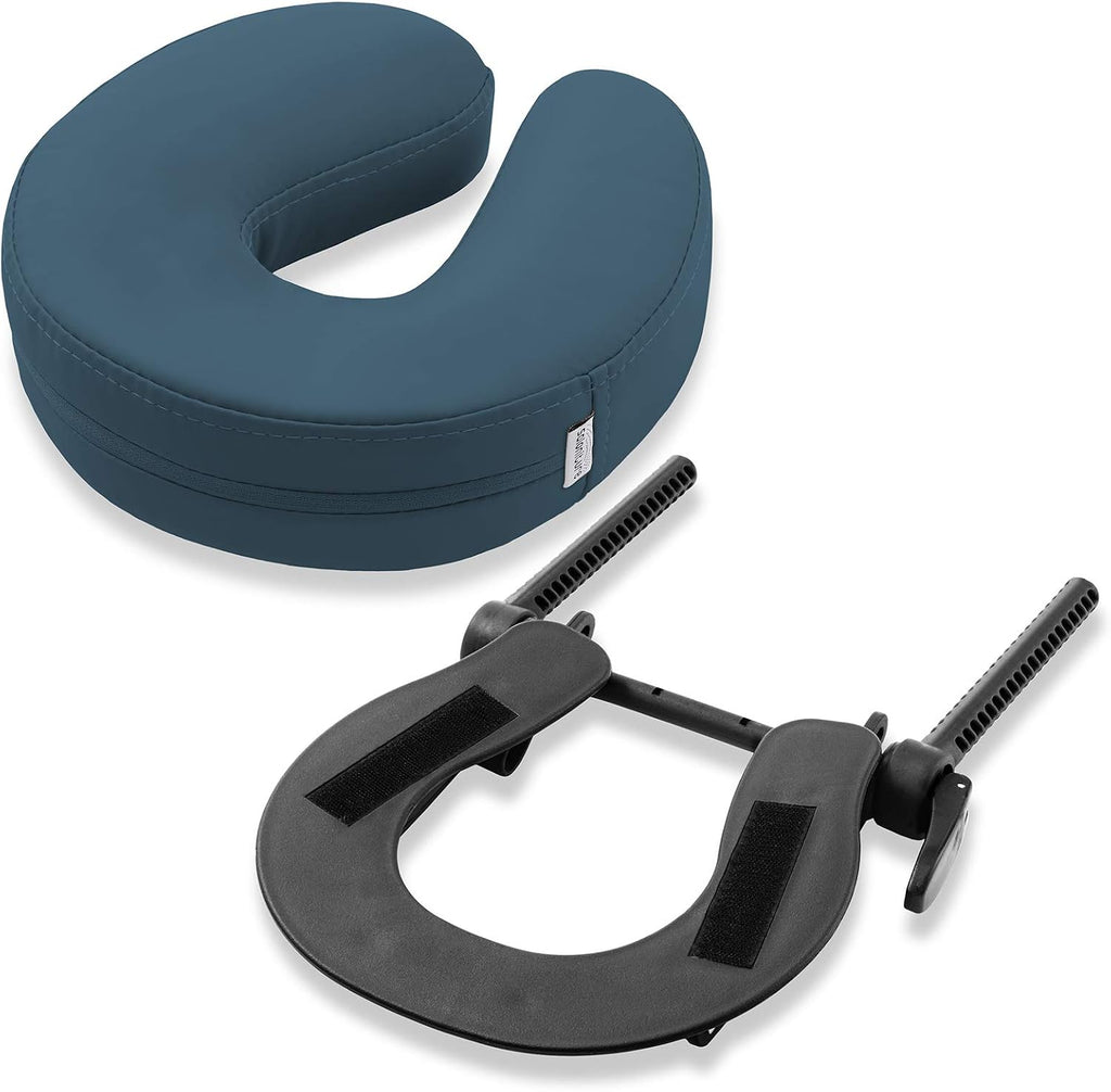 Adjustable Massage Table Face Cradle and Pillow 3" Foam - Blue