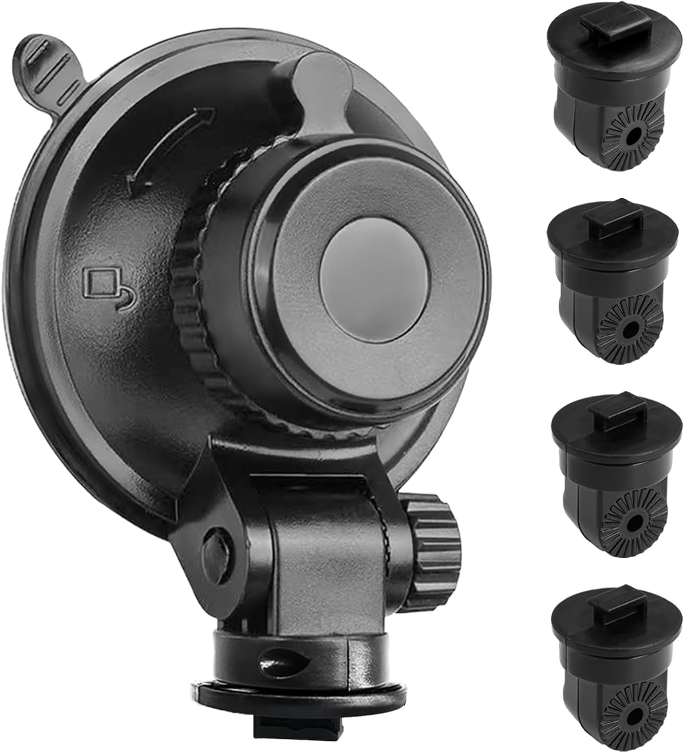 S504 Suction Cup Dash Cam Mount Holder (5th Gen) with 4pcs 360 Rotating Joints for Apeman Ssontong Biuone iZEEKER