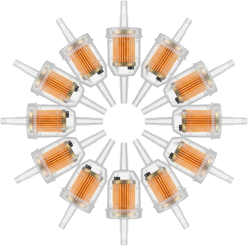 10 Pack 1/4 Inch Inline Fuel Filter Universal Gasoline Filters 1/4" & 5/16"
